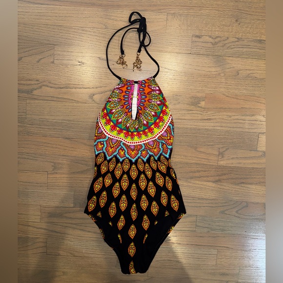 Trina Turk Moroccan Medallion Bathing Suit - Picture 3 of 9